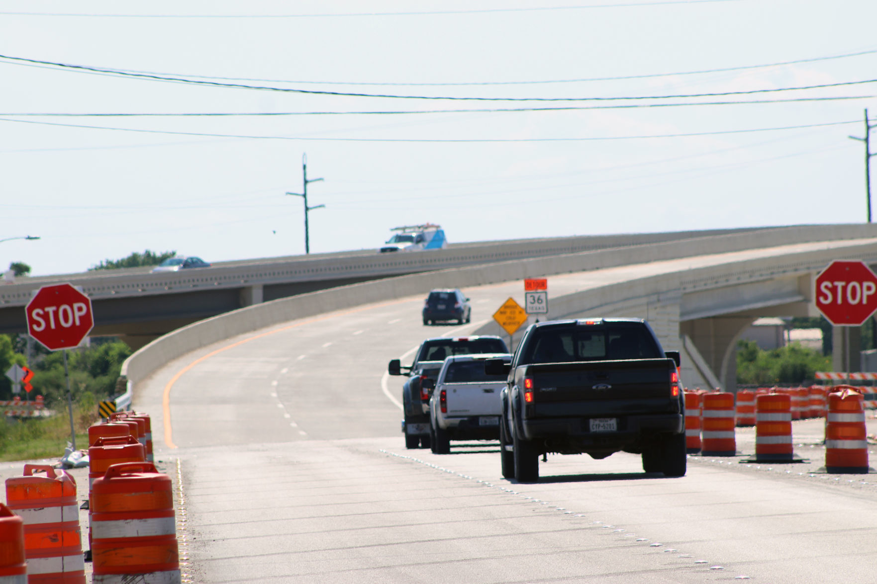 Two ways of three-way overpass completed